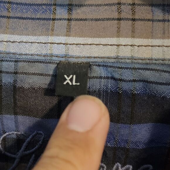 Men's Luchiano Visconti longsleeve button-down shirt, size XL - Picture 3 of 5